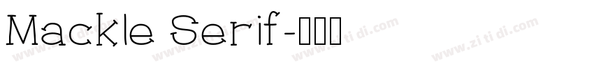 Mackle Serif字体转换